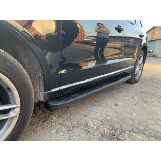 Sānu sliekšņi Tayga Black (2 gab., alumīnijs) Audi Q5 2008–2017 foto 2