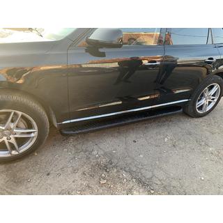 Sānu sliekšņi Tayga Black (2 gab., alumīnijs) Audi Q5 2008–2017 foto 3