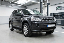 Land Rover Freelander II 2006–2014 Sānu sliekšņi Tayga Black (2 gab., alumīnijs) foto 1