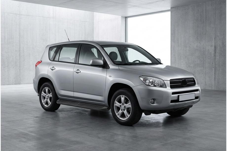 Toyota Rav 4 2006–2013 Sānu sliekšņi Tayga Black (2 gab., alumīnijs) Image