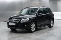 Volkswagen Tiguan 2007–2016 Sānu sliekšņi Tayga Black (2 gab., alumīnijs) foto 1