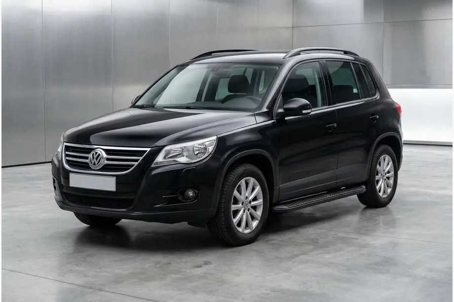 Volkswagen Tiguan 2007–2016 Sānu sliekšņi Tayga Black (2 gab., alumīnijs) Image