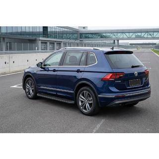 Sānu sliekšņi Tayga Black (2 gab., alumīnijs) foto 1