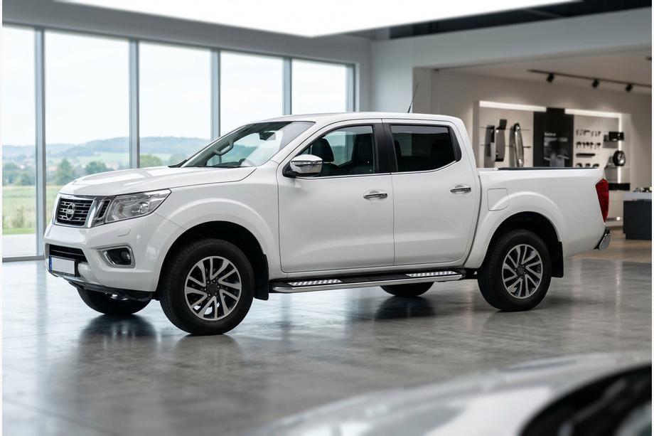 Nissan Navara/NP300 2016– Sānu sliekšņi Tayga V2 (2 gab., alumīnija) Image