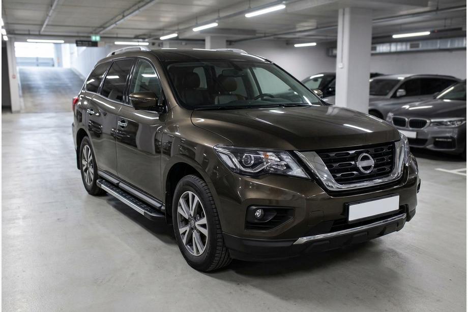 Nissan Pathfinder R52 2012–2021 Sānu sliekšņi RedLine V1 (2 gab., alumīnijs) Image