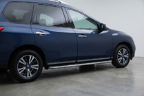 Nissan Pathfinder R52 2012–2021 Sānu sliekšņi Tayga Grey (2 gab., alumīnijs) foto 1