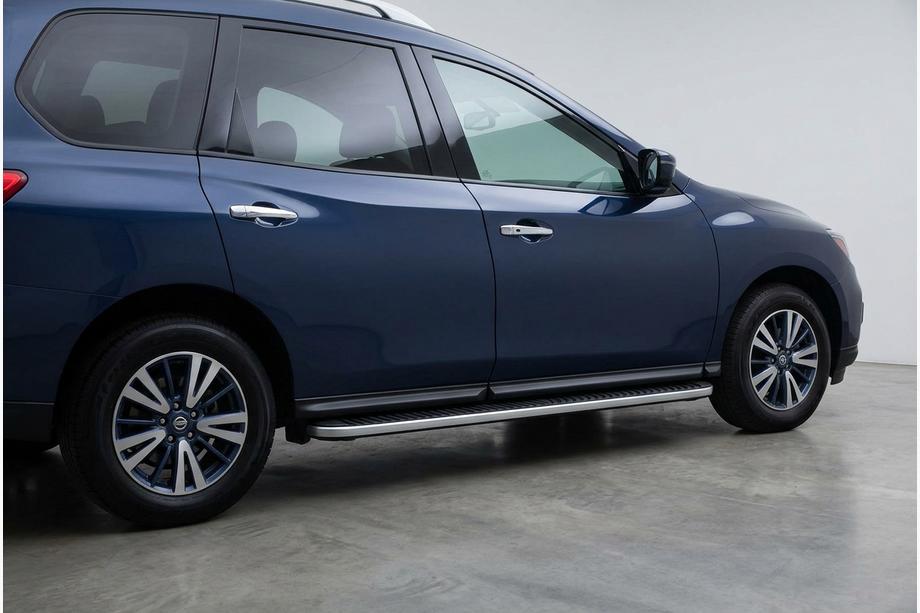 Nissan Pathfinder R52 2012–2021 Sānu sliekšņi Tayga Grey (2 gab., alumīnijs) Image