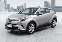 Toyota C-HR 2016–2023 Sānu pakāpieni Allmond Black (2 gab., alumīnijs) foto 1