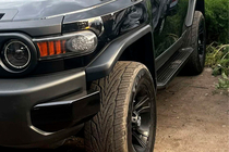 Toyota FJ Cruiser 2006–2022 Sānu pakāpieni Allmond Black (2 gab., alumīnijs) foto 2