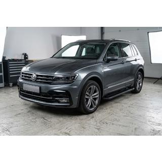 Sānu pakāpieni Allmond Black (2 gab., alumīnijs) Volkswagen Tiguan 2016–2023 foto 1