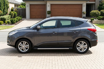 Hyundai IX-35 2010–2015 Sānu sliekšņi Maya V1 (2 gab., alumīnijs) foto 1
