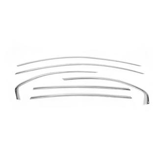 Logu augšējās apdares līstes (6 gab., nerūsējošais tērauds) Chevrolet Captiva 2006–2019 foto 2