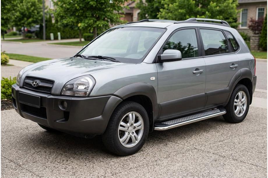 Hyundai Tucson JM 2004– Sānu pakāpieni Maydos V2 (2 gab., alumīnijs/nerūsējošais tērauds) Foto 1