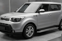 Kia Soul II 2013–2018 Sānu pakāpieni Maydos V2 (2 gab., alumīnijs/nerūsējošais tērauds) foto 1