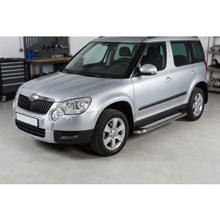 Sānu pakāpieni Maydos V2 (2 gab., alumīnijs/nerūsējošais tērauds) Skoda Yeti 2009–2017 foto 1