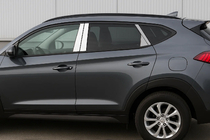 Hyundai Tucson TL 2016–2021 Statņu uzlikas (nerūsējošais tērauds) foto 1