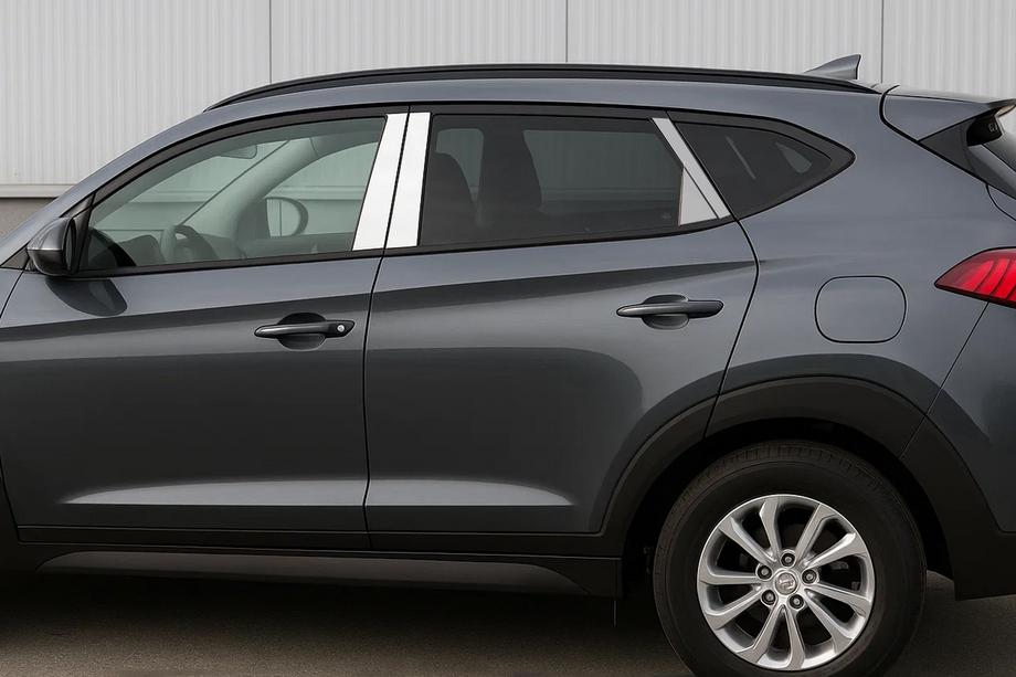 Hyundai Tucson TL 2016–2021 Statņu uzlikas (nerūsējošais tērauds) Image