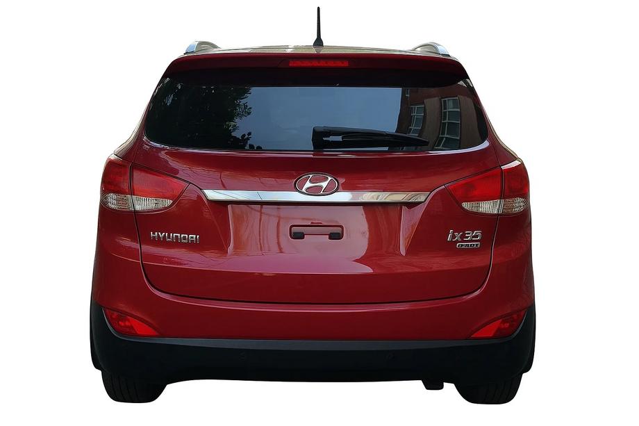 Hyundai IX-35 2010–2015 Hromēta līste virs numura zīmes (plata) Image