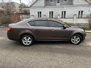 Skoda Octavia III A7 2013–2019 Logu vēja deflektori ar hromētu molding'u LiftBack (4 gab., Niken) foto 4