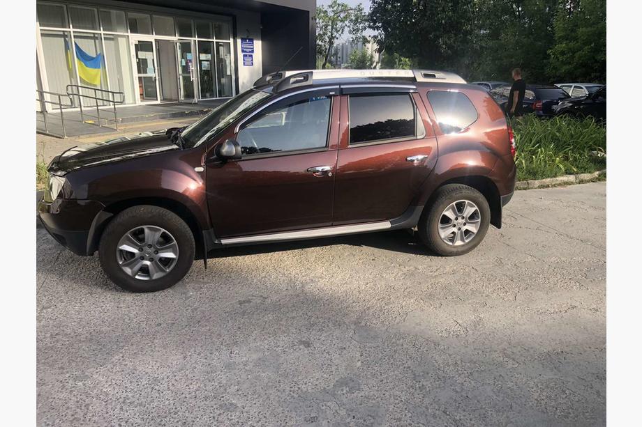 Dacia Duster 2008–2018 Logu vēja deflektori ar hromētu līsti (4 gab., Niken) Image