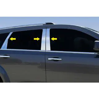 Durvju statņu moldings (nerūsējošais tērauds) Dodge Journey 2008–2020 foto 1