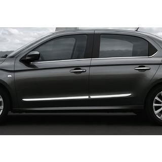 Durvju moldings (nerūsējošais tērauds) Fiat Albea 2002–2012 foto 1