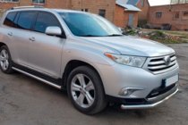 Toyota Highlander 2008–2013 Priekšējais aizsargstienis ST008 (2010-2013, nerūsējošais tērauds) foto 5