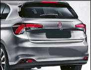 Fiat Tipo 2016– Bagāžnieka malas uzlika (nerūsējošais tērauds) HB, OmsaLine - itāļu nerūsējošais tērauds foto 2