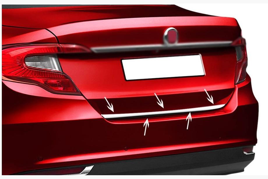 Fiat Tipo 2016– Bagāžnieka malas uzlika (nerūsējošais tērauds) HB, OmsaLine - itāļu nerūsējošais tērauds Image