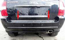 Kia Sportage 2004–2010 Bagāžnieka malas uzlika (nerūsējošā tērauda) foto 1