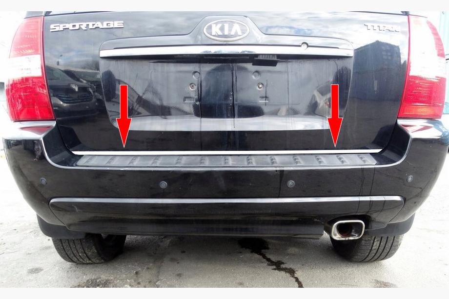 Kia Sportage 2004–2010 Bagāžnieka malas uzlika (nerūsējošā tērauda) Image