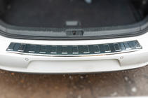 Volkswagen Golf 7/E-Golf 2012–2020 Aizmugurējā bufera uzlika Carmos (nerūsējošais tērauds) Hečbeks foto 3