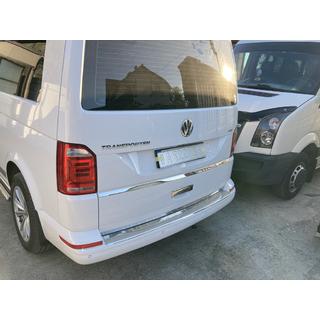 Aizmugurējā bampera uzlika Carmos V1 spīdīga (1 durvis, nerūsējošais tērauds) Volkswagen T6 2015–2024 foto 2