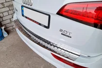 Audi Q5 2008–2017 Aizmugurējā bufera uzlika Carmos (nerūsējošais tērauds) foto 5