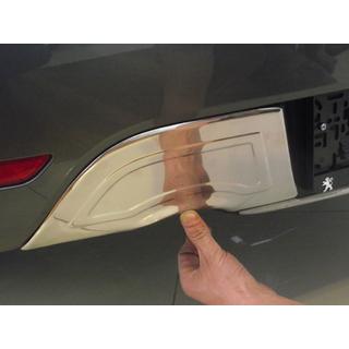 Aizmugurējā bampera uzlika (nerūsējošais tērauds) Peugeot 508 2010–2018 foto 1