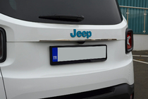 Jeep Renegade 2014– Hroma līste virs numura zīmes (nerūsējošais tērauds) foto 1