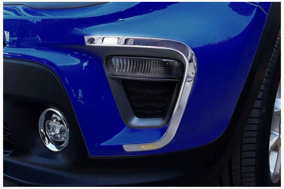 Jeep Renegade 2014– Hroma uzlikas miglas lukturiem 2019+ (2 gab., nerūsējošais tērauds) Image