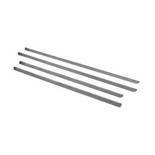 Logu apdares līstes Black Chrome (4 gab., nerūsējošais tērauds) foto 4
