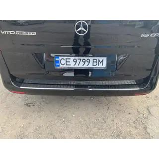 Aizmugurējā bampera uzlika OmsaLine Melns hroms (nerūsējošais tērauds) foto 4