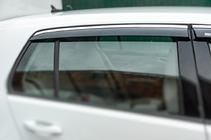 Volkswagen Golf 7/E-Golf 2012–2020 Logu vēja deflektori ar hromētu apmali HB (4 gab., Niken) foto 4