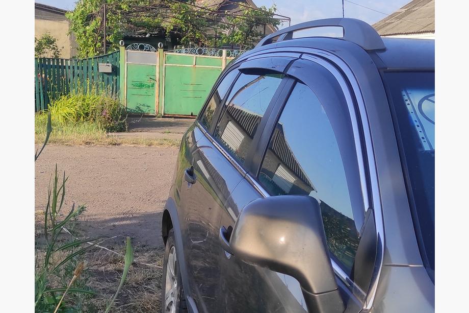 Opel Antara 2006–2017 Logu vēja deflektori ar hromētu līsti (4 gab., Niken) Image