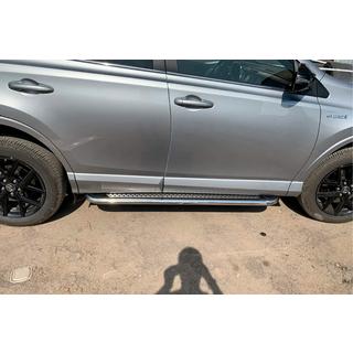 Sānu pakāpieni Maydos V2 (2 gab., alumīnijs/nerūsējošais tērauds) Toyota Rav 4 2013–2018 foto 3