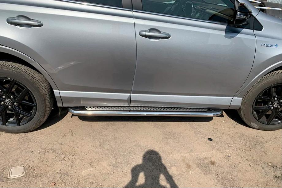 Toyota Rav 4 2013–2018 Sānu pakāpieni Maydos V2 (2 gab., alumīnijs/nerūsējošais tērauds) Foto 3