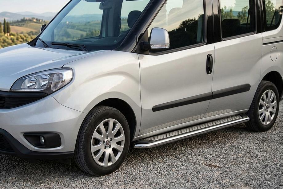 Opel Combo 2012–2018 Sānu pakāpieni Maydos V2 (2 gab., alumīnijs/nerūsējošais tērauds) Maxi riteņu bāze Image