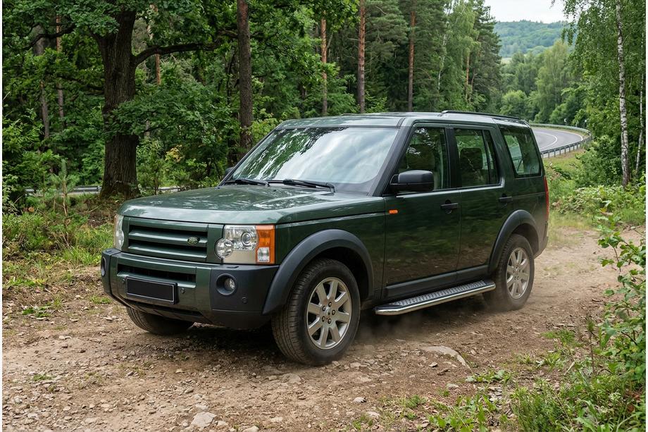 Land Rover Discovery III 2004–2009 Sānu pakāpieni Maydos V2 (2 gab., alumīnijs/nerūsējošais tērauds) Foto 1