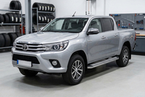 Toyota Hilux 2015– Sānu pakāpieni Maydos V2 (2 gab., alumīnijs/nerūsējošais tērauds) foto 1