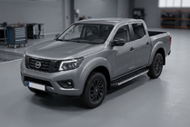 Nissan Navara/NP300 2016– Sānu pakāpieni Duru (2 gab., alumīnijs) foto 1