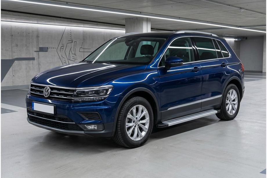 Volkswagen Tiguan 2016–2023 Sānu sliekšņi Maya V2 (2 gab., alumīnijs) Image