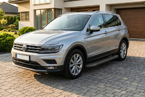 Volkswagen Tiguan 2016–2023 Sānu pakāpieni Bosphore Black (2 gab., alumīnijs) foto 1