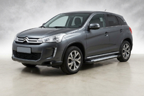 Citroen C-4 Aircross 2012–2017 Sānu kāpšļi X5 tipa (2 gab., alumīnija) foto 1